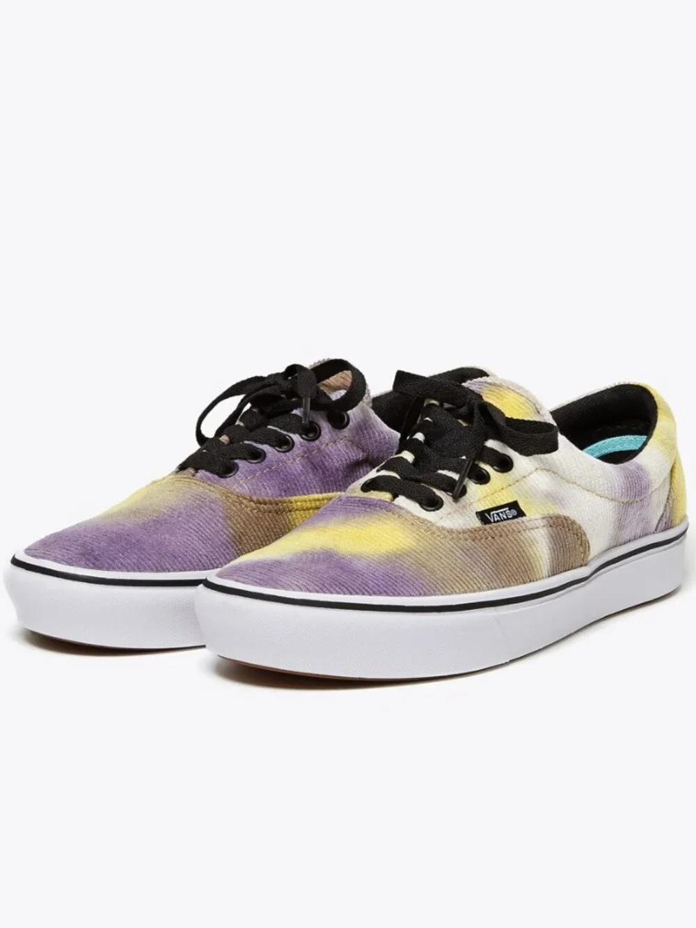 Vans Era Sneakers ComfyCush Low Top Blotched Purple Velvet Tie Dye Size 8 NEW